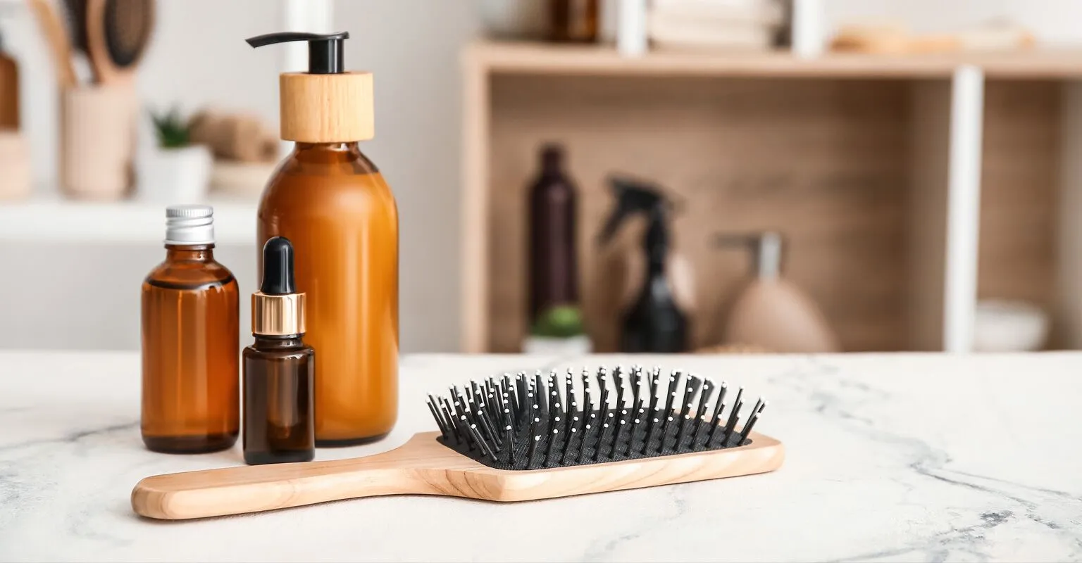 International-Hair-and-Skin-Care-Company-Accelerates-Growth-in-the-U.S.1-1 Hair brush, makeup bottles and skin care